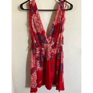 Free people low cut lace dress